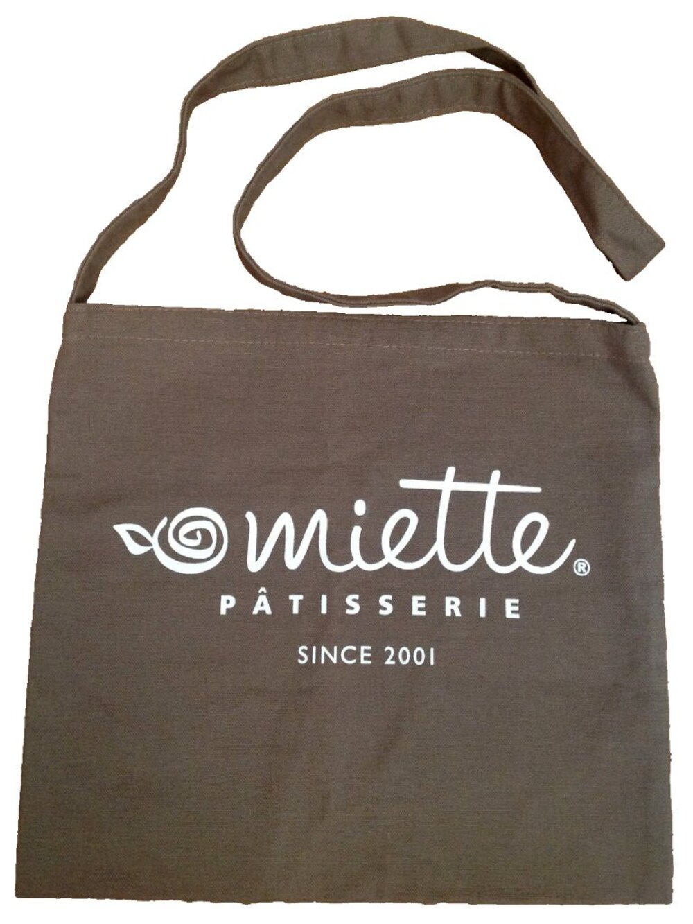MIETTE PATISSERIE BROWN 100% COTTON TOTE BAG MADE IN USA 13"x12" SAN FRAN BAKERY